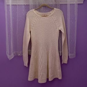 white hollister sweater dress